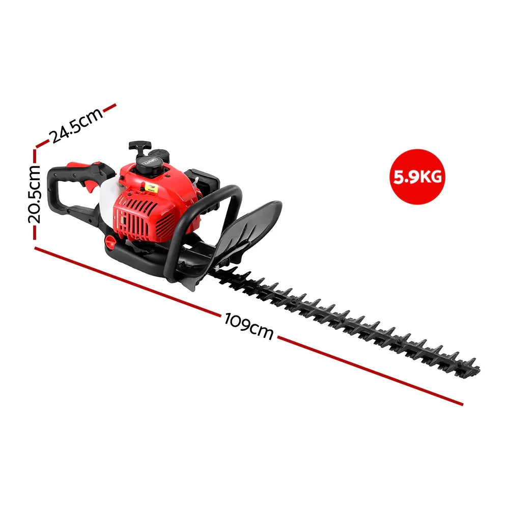 Giantz 25.4CC Petrol Hedge Trimmer 24" Dual Blade - Garden Trimming Tool