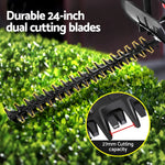 Giantz 25.4CC Petrol Hedge Trimmer 24" Dual Blade - Garden Trimming Tool