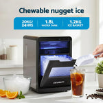 Devanti Ice Maker Machine 20kg - Chewable Nugget Ice Countertop with Self-Cleaning