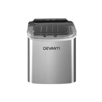 Devanti 12kg Ice Maker Machine w/Self Cleaning Silver - Flea Market