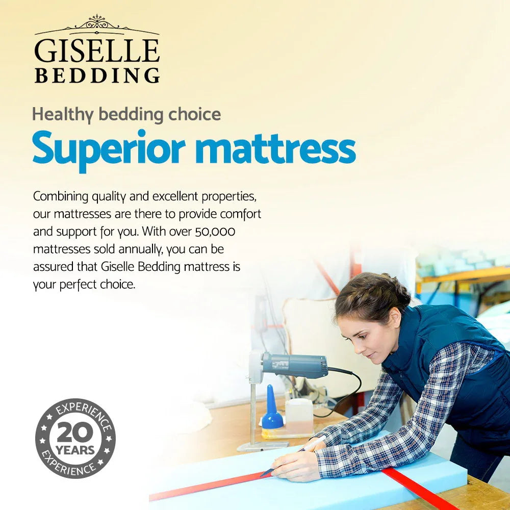 Giselle Bedding 32cm Mattress Euro Top Double - Flea Market