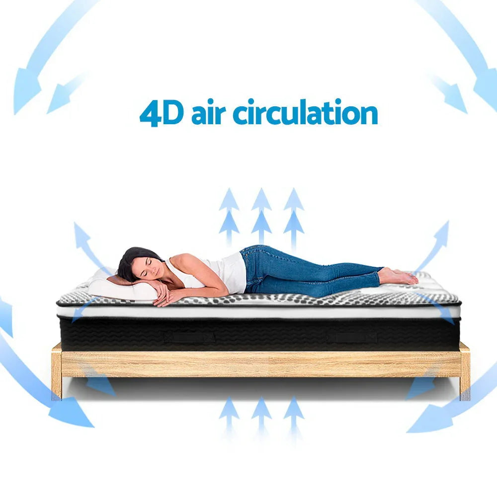 Giselle Bedding 32cm Mattress Euro Top Double - Flea Market