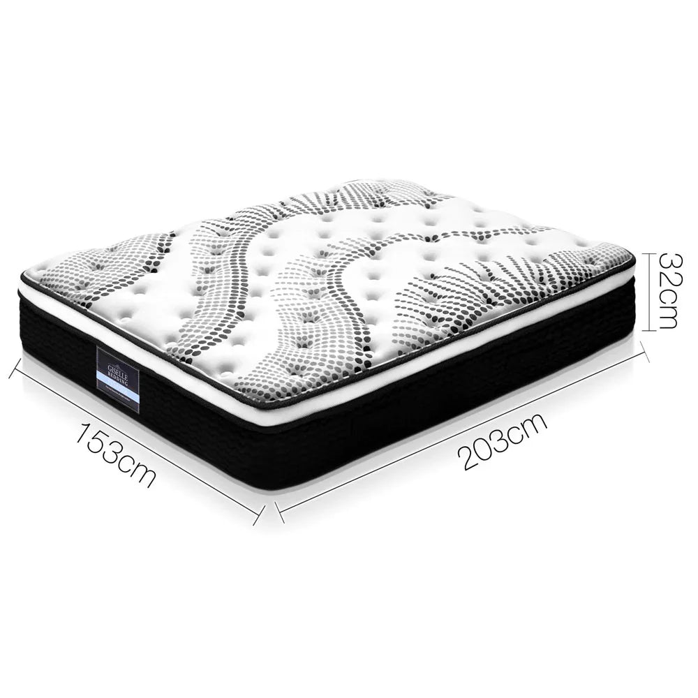 Giselle Bedding 32cm Mattress Euro Top Queen - Flea Market