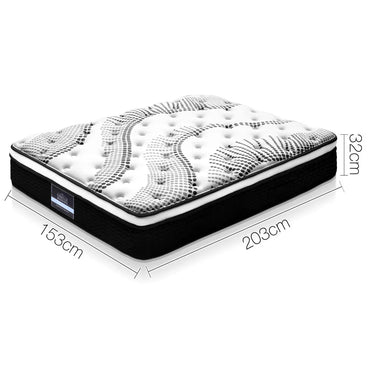 Giselle Bedding 32cm Mattress Euro Top Queen - Flea Market