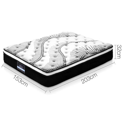 Giselle Bedding 32cm Mattress Euro Top Queen - Flea Market