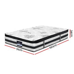Giselle Bedding 34cm Mattress Euro Top Pocket Spring Single - Flea Market