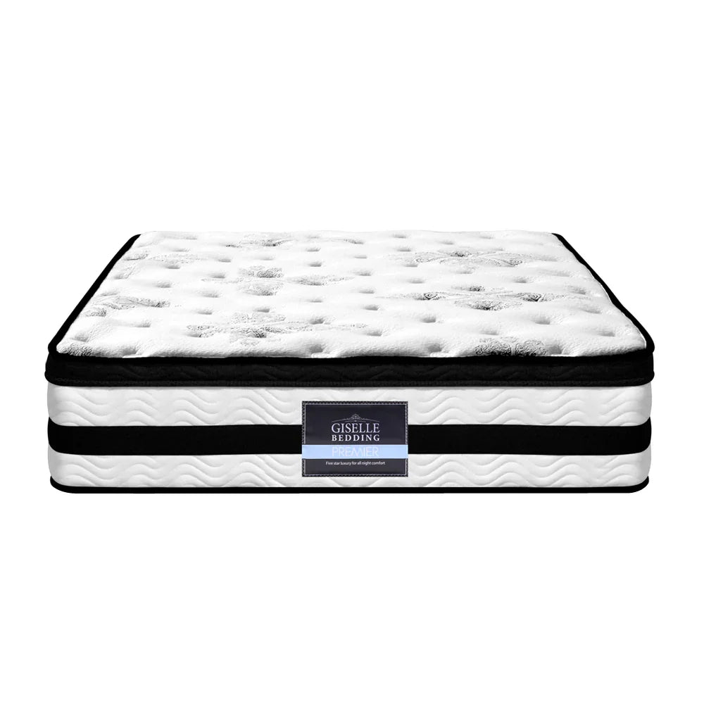 Giselle Bedding 34cm Mattress Euro Top Pocket Spring Single - Flea Market