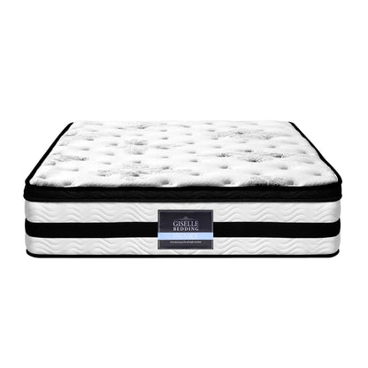 Giselle Bedding 34cm Mattress Euro Top Pocket Spring Single - Flea Market