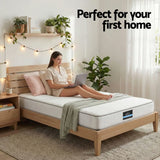 Giselle King Single Mattress 20cm with Reinforced Edge Support Egg-Crate Foam