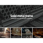 Black solid metal frame tubes with enhanced rust and corrosion resistance, showing metalwork stages