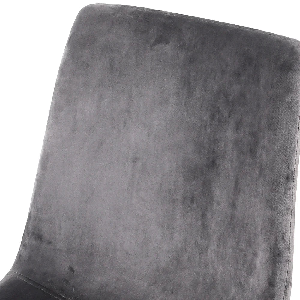 Artiss Dining Chairs Set of 4 Velvet Horizontal Slope Grey - Flea Market