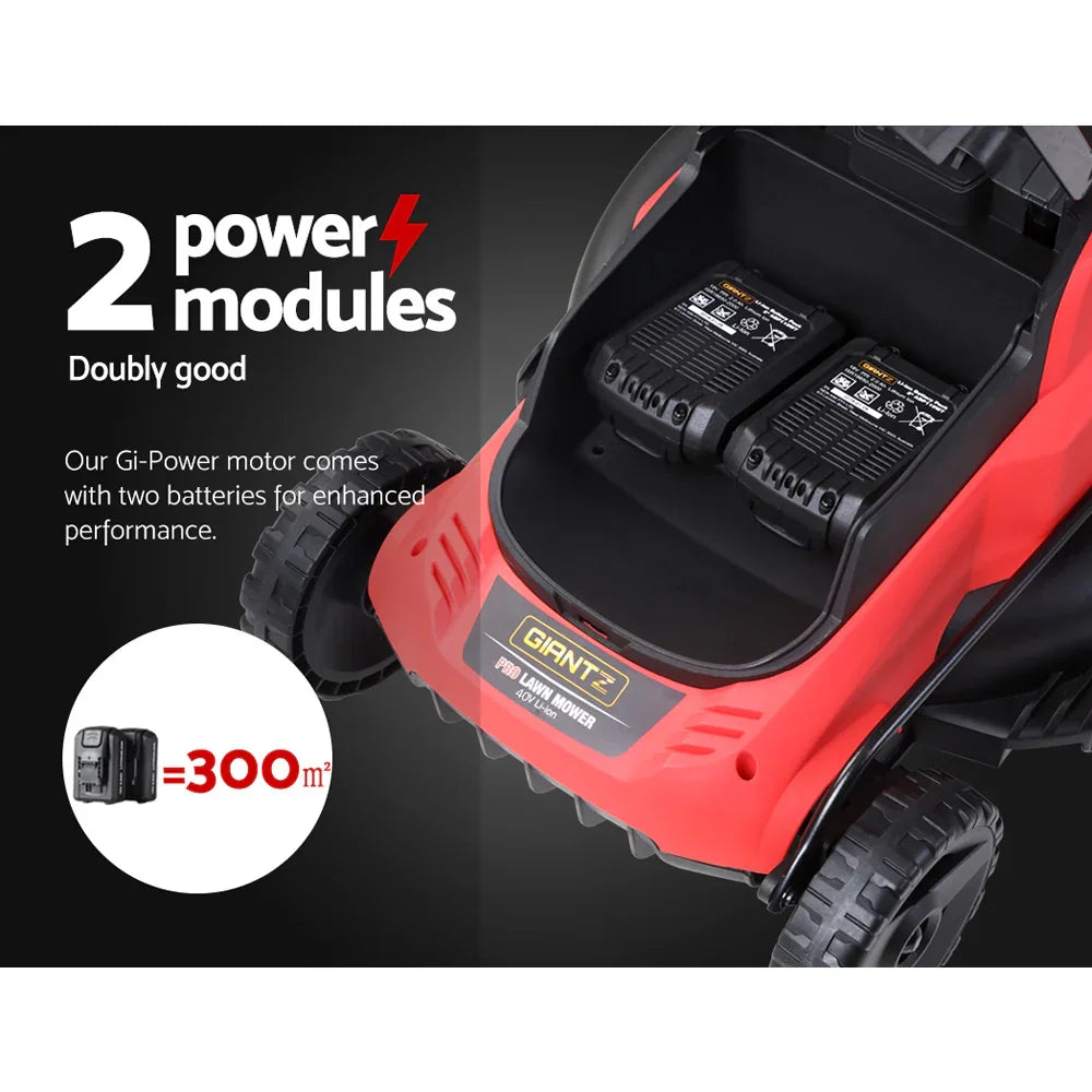 Giantz 40V Cordless Electric Lawn Mower 34cm Battery Powered