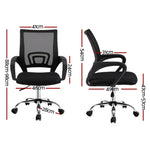 Artiss Mesh Office Chair Mid Back - Black - Flea Market