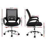 Artiss Mesh Office Chair Mid Back - Black - Flea Market