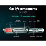 Artiss Mesh Office Chair Mid Back - Black - Flea Market