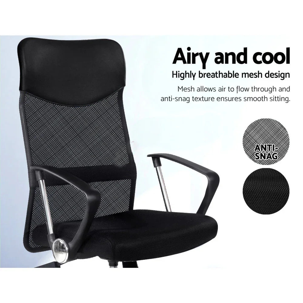 Artiss Mesh Office Chair High Back Black - Flea Market