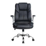 Artiss Executive Office Chair Leather Tilt Black - Flea Market