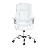 Artiss Executive Office Chair Leather Tilt White - Flea Market
