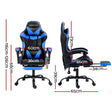 Artiss Gaming Office Chair Recliner Footrest Blue - Flea Market