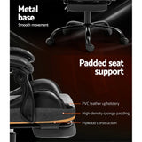 Artiss Gaming Chair Leather - Grey - Flea Market