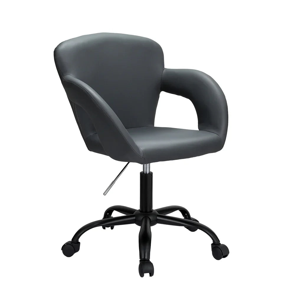 Artiss Office Chair Mid Back Grey - Flea Market
