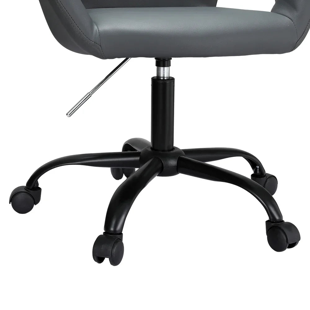 Artiss Office Chair Mid Back Grey - Flea Market