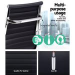 Artiss Office Chair Conference Chairs PU Leather High Back Black - Flea Market