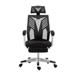 Artiss Mesh Office Chair Recliner Black White - Flea Market