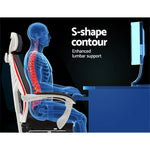 Artiss Mesh Office Chair Recliner Black White - Flea Market