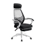 Artiss Mesh Office Chair Recliner Black White - Flea Market