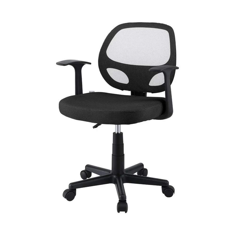 Artiss Mesh Office Chair Computer Gaming Desk Chairs Work Study Mid Back Black - Flea Market