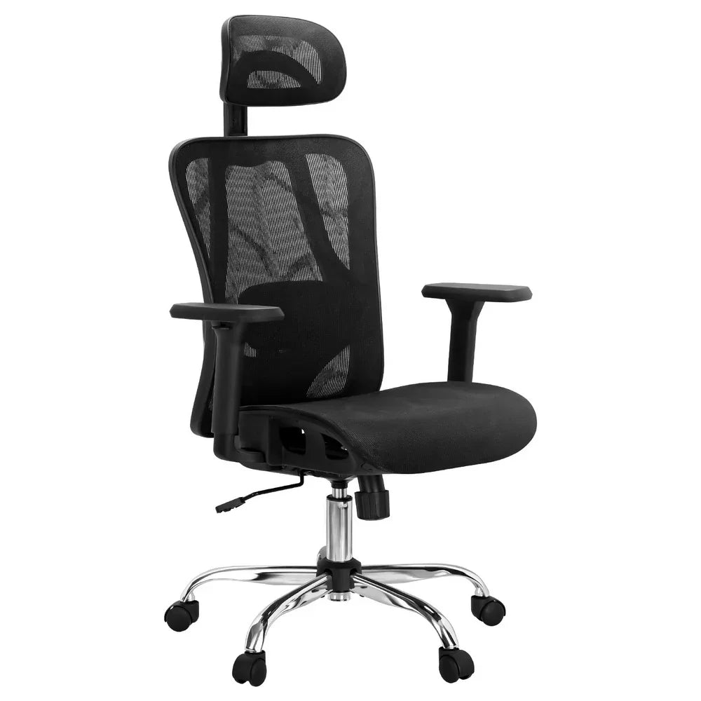 Artiss Ergonomic Office Chair Recline Black - Flea Market