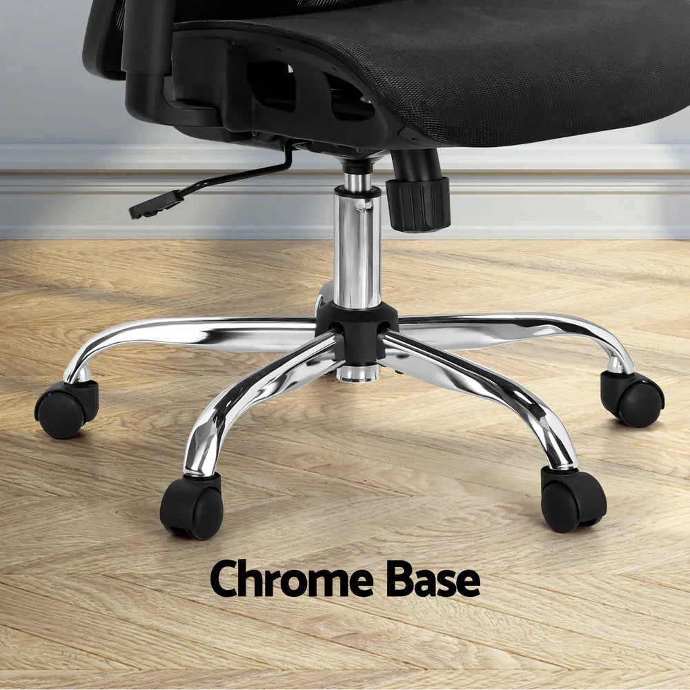 Artiss Ergonomic Office Chair Recline Black - Flea Market