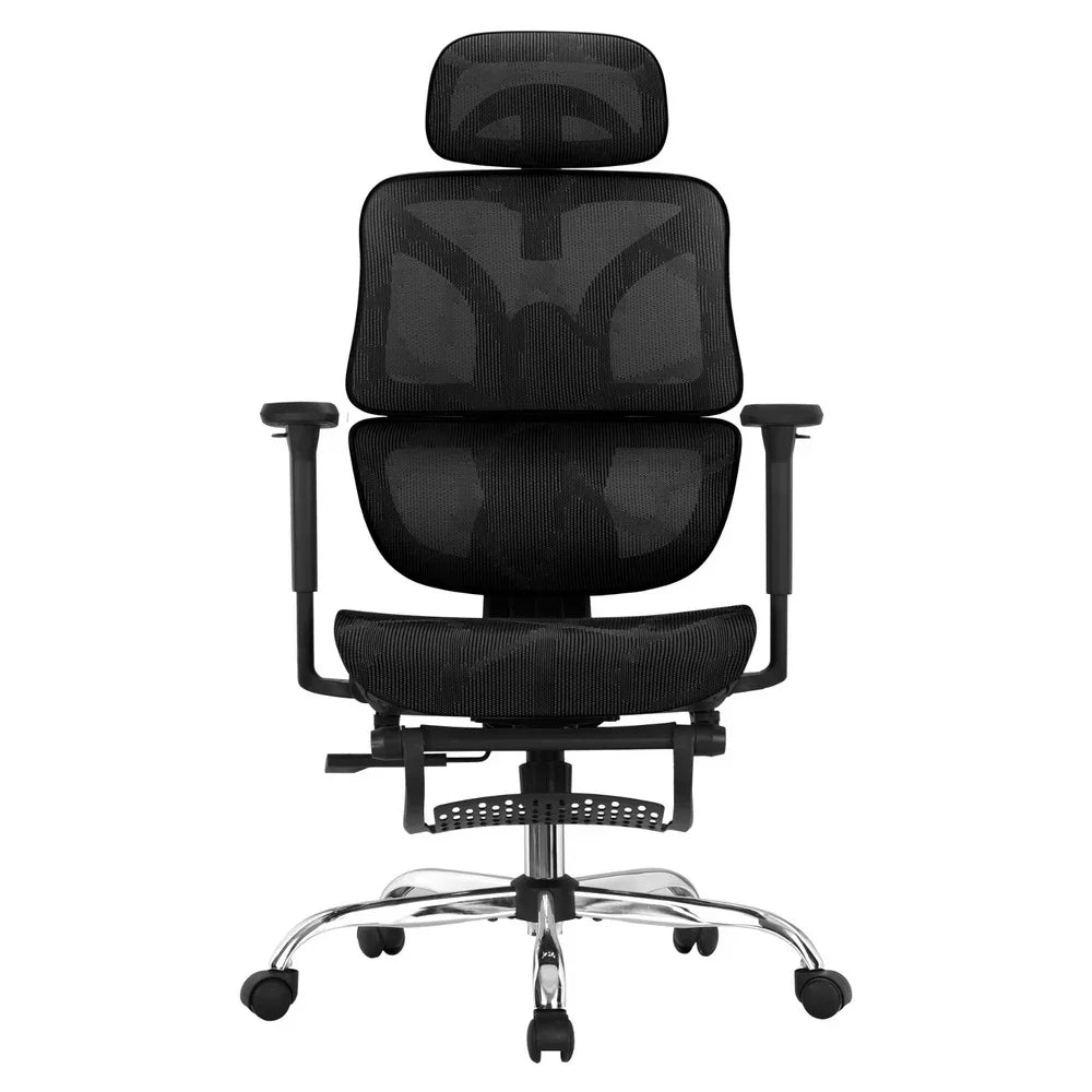 Artiss Ergonomic Office Chair Footrest Black - Flea Market