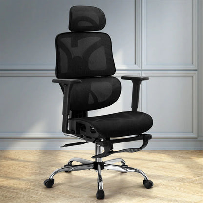 Artiss Ergonomic Office Chair Footrest Black