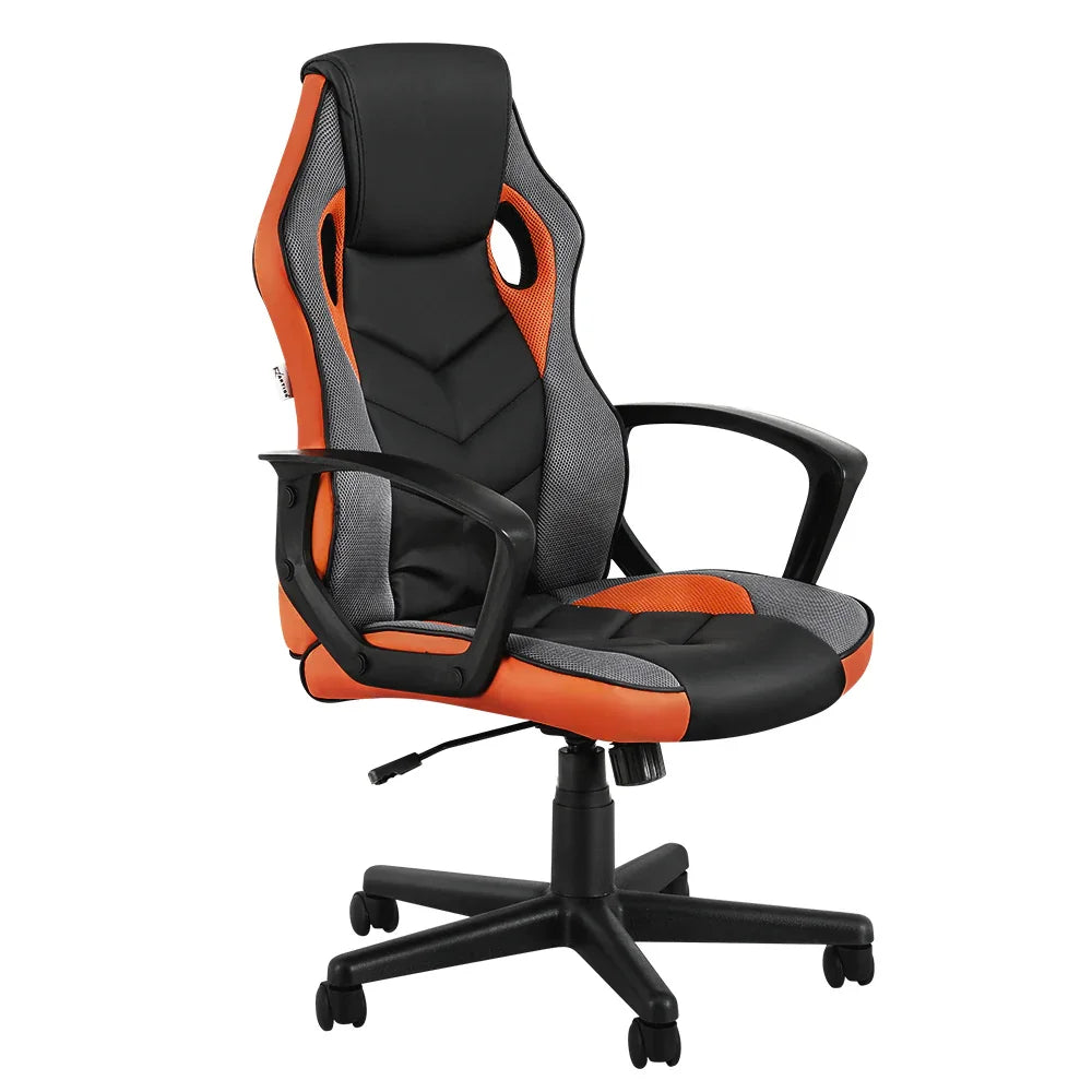 Artiss Gaming Office Chair Computer Executive Racing Chairs High Back Orange - Flea Market
