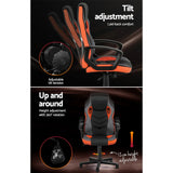 Artiss Gaming Office Chair Computer Executive Racing Chairs High Back Orange - Flea Market
