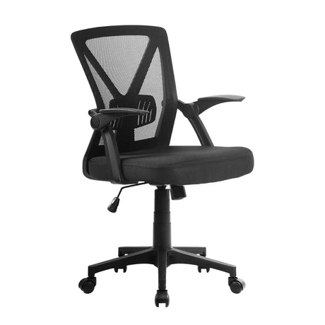 Artiss Mesh Office Chair Mid Back Black - Flea Market