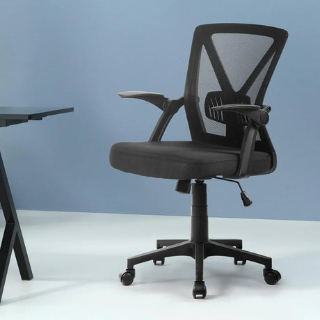 Artiss Mesh Office Chair Mid Back Black - Flea Market