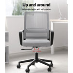 Artiss Mesh Office Chair Computer Gaming Desk Chairs Work Study Mid Back Grey - Flea Market