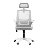 Artiss Ergonomic Office Chair Computer Desk Chairs Headrest Adjustable Grey - Flea Market