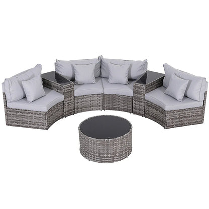 Gardeon 4 Seater Outdoor Sofa Set 7PCS Table Chair Set