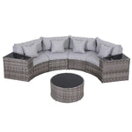 Gardeon 4 Seater Outdoor Sofa Set 7PCS Table Chair Set - Flea Market