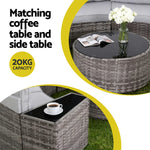Gardeon 4 Seater Outdoor Sofa Set 7PCS Table Chair Set - Flea Market