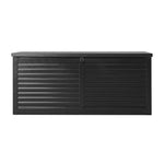 Outdoor Storage Box 490L Container Lockable Garden Bench Shed Tools Toy All Black - Flea Market