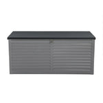 Outdoor Storage Box 490L Container Lockable Garden Bench Tools Toy Shed Black - Flea Market
