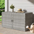 Gardeon Outdoor Storage Cabinet Box Deck Wicker Shelf Chest Garden Shed Tools - Flea Market