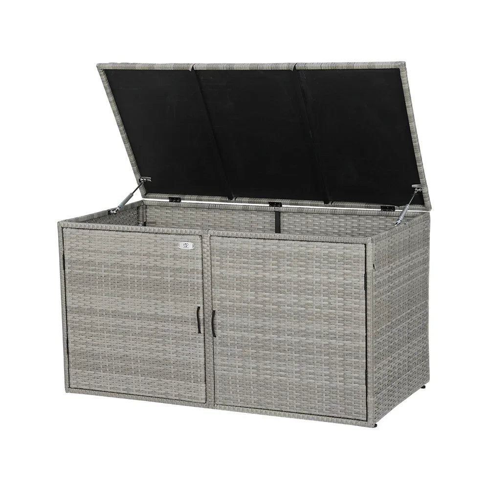 Gardeon Outdoor Storage Cabinet Box Deck Wicker Shelf Chest Garden Shed Tools - Flea Market