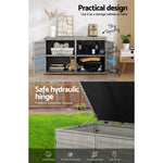 Gardeon Outdoor Storage Cabinet Box Deck Wicker Shelf Chest Garden Shed Tools - Flea Market