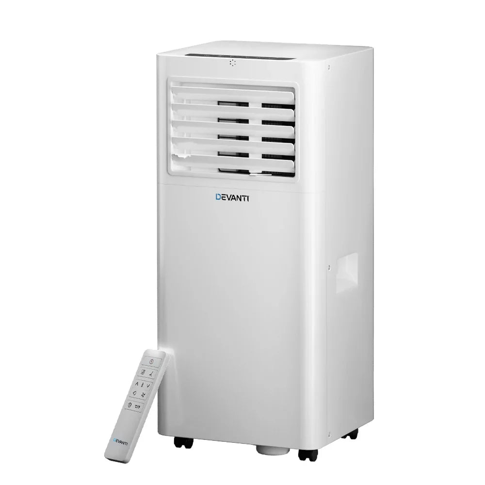 Devanti 7000BTU Portable Air Conditioner with Dehumidifier & Fan